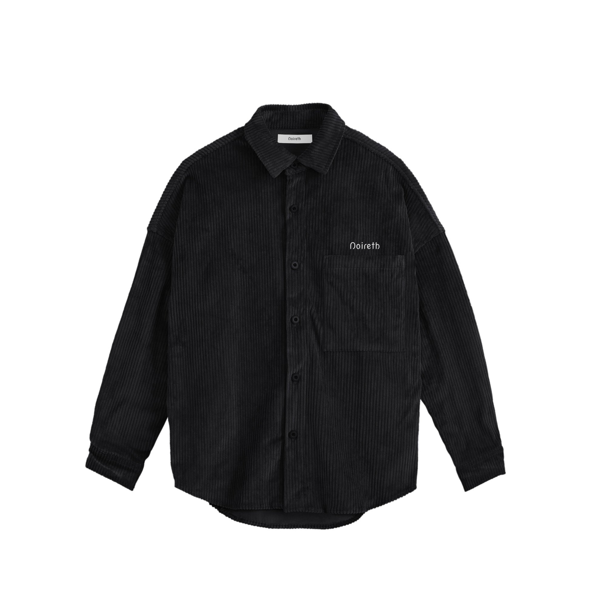 Noireth Corduroy Shirt Jacket black image